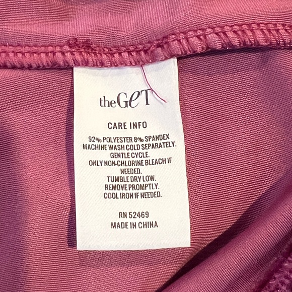 TheGET Mini Wrap Dress Maroon Size Small - Picture 7 of 8